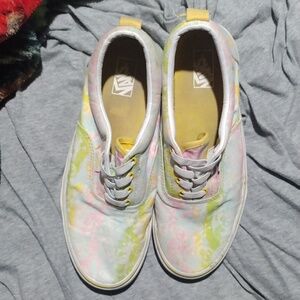 Vans multicolored tie dye look shoes